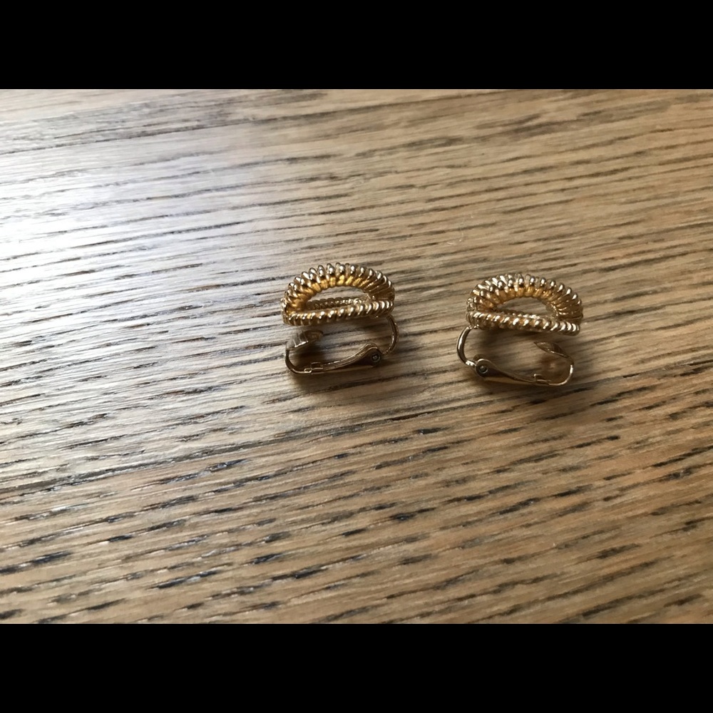 Bundle 3 for $10 Vintage gold toned clip on earrings